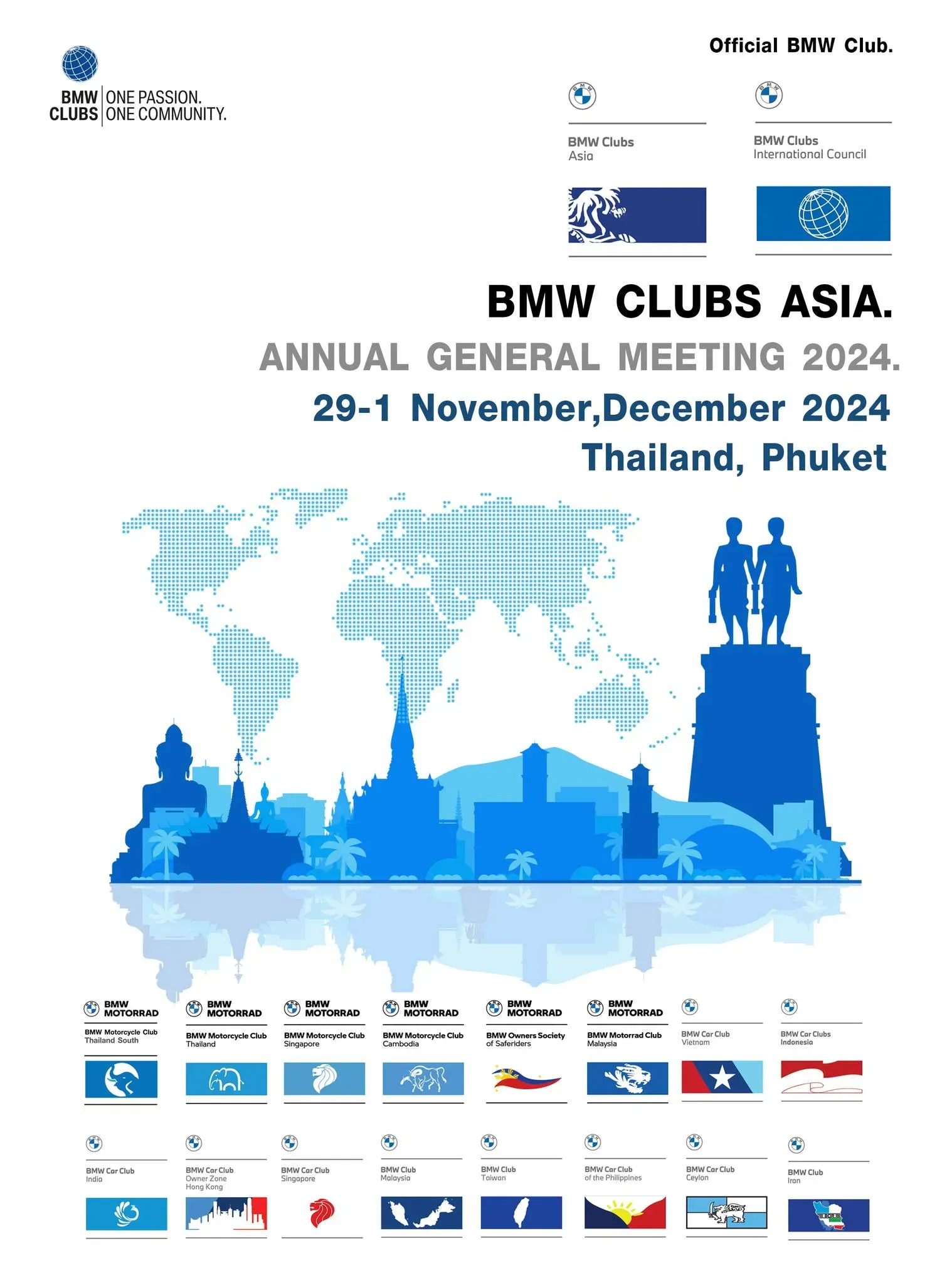 BMW Clubs Asia AGM 2024 to be held in Phuket, Thailand